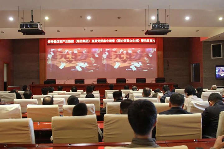 云煤（294俄罗斯专享会登录）集团直属党委组织寓目《国企硕鼠众生相》警示教育片