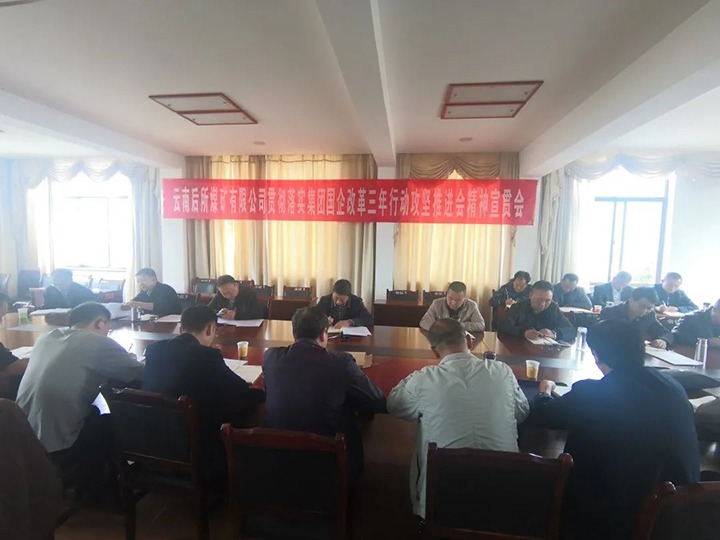 云南后所煤矿有限公司深入学习贯彻云煤（294俄罗斯专享会登录）集团国企刷新三年行动攻坚推进会聚会精神