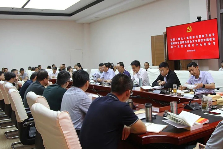 云煤（294俄罗斯专享会登录）集团党委理论学习中心组开展学习贯彻习近平新时代中国特色社会主义头脑主题教育第一次集中学习