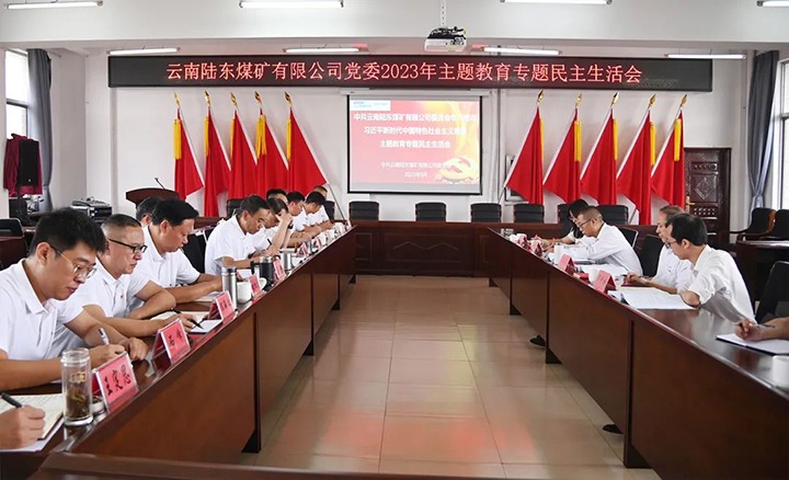 【主题教育】云煤（294俄罗斯专享会登录）集团党委委员、纪委书记翁立志到陆东煤矿公司指导主题教育专题民主生涯会