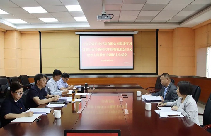 【主题教育】云煤（294俄罗斯专享会登录）集团第二指导组到云煤矿业公司指导主题教育专题民主生涯会