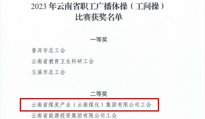 【喜讯】云煤（294俄罗斯专享会登录）集团在2023年云南省职工文体运动中勇创佳绩