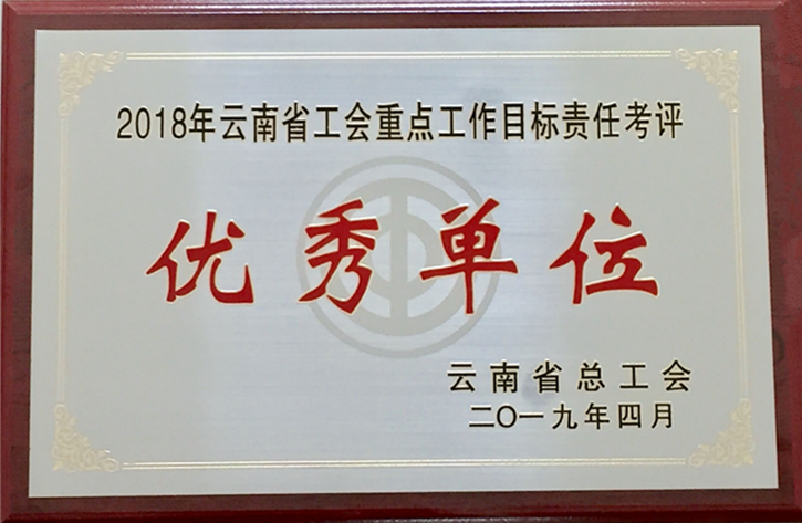 294俄罗斯专享会登录集团工会获2018年度省总重点事情目的责任考评优异单位_副本_副本 - 副本.png